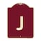 Signmission Designer Series Sign W/ Letter J, Burgundy Heavy-Gauge Aluminum Sign, 24" x 18", BU-1824-22946 A-DES-BU-1824-22946 - alternate 1